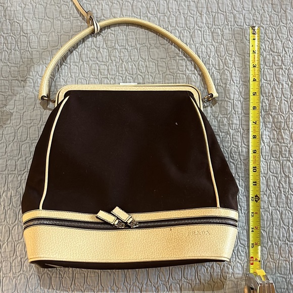 Vintage Prada Purse with Slipper/Shoe compartment - Picture 9 of 10